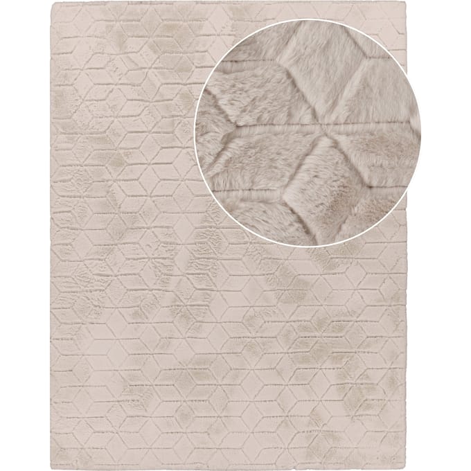 Vachtkleed Arnia beige 60x100 cm