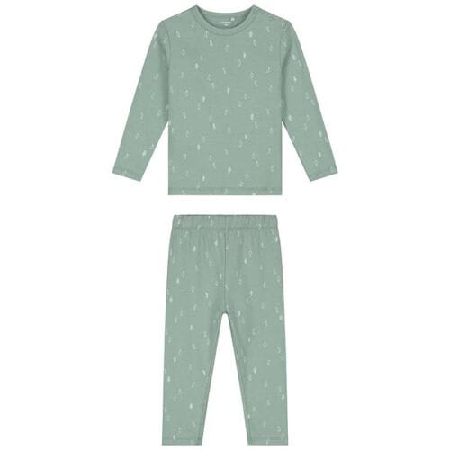 Prénatal peuter pyjama bladeren Midgreen 86 unisex