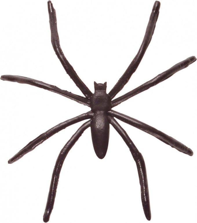 Horror spinnen - 50x st - 5 cm - PVC - Halloween decoratie - spinnetjes - Horror themafeest