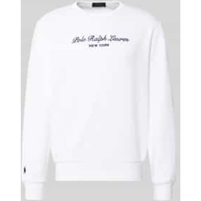 regular fit sweatshirt van katoenmix