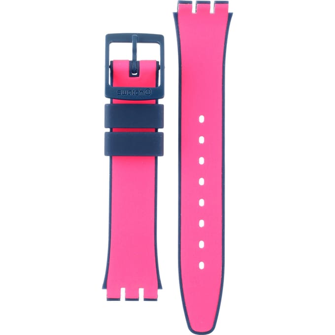 Swatch Plastic - Originals Medium (34mm) /Access/Solar/Musicall/Stop - G/SK/SL/SR/SS/SO28 AGN264 GN264 Pink Gum band