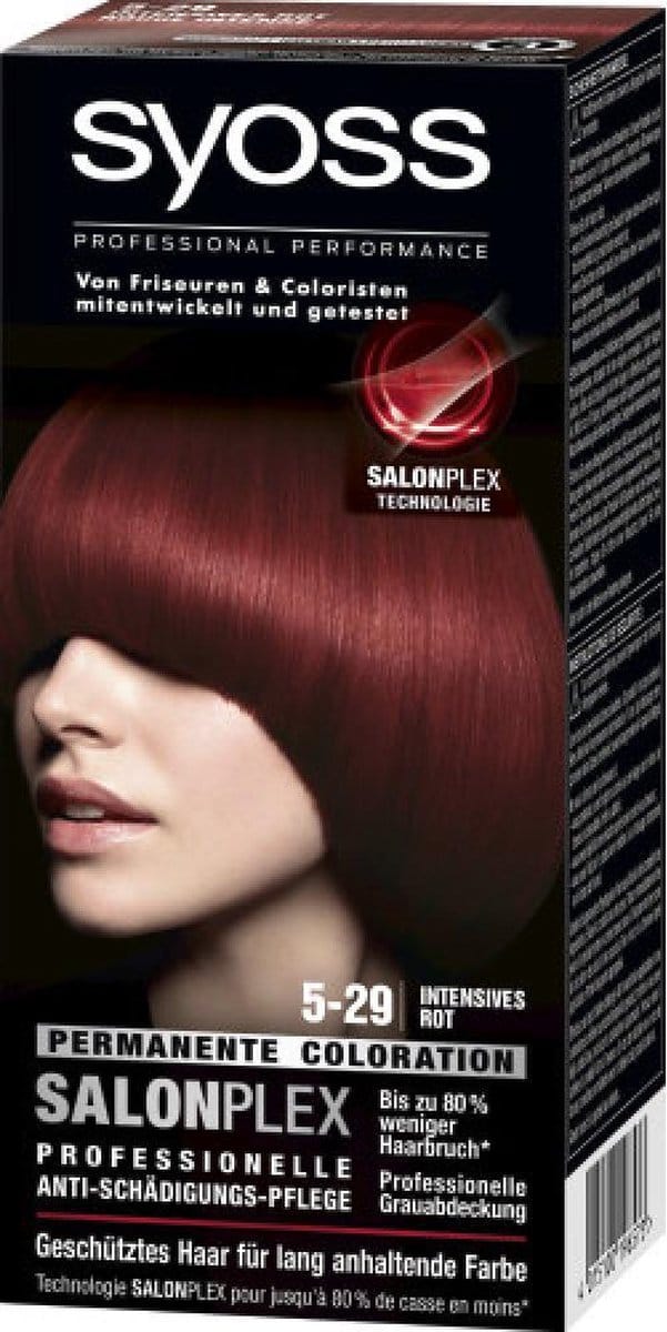 SYOSS Salonplex Permanente Haarkleuring 5-29 INTENS ROOD
