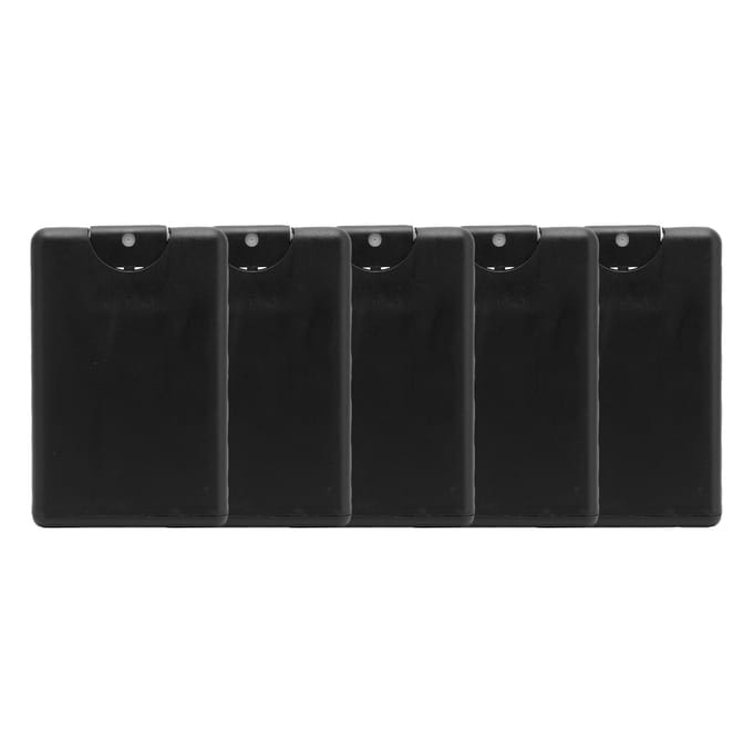 5 stuks Hervulbare Parfum Verstuiver Fles Mini Draagbare Hervulbare Parfum Spray voor Reizen 20ml black