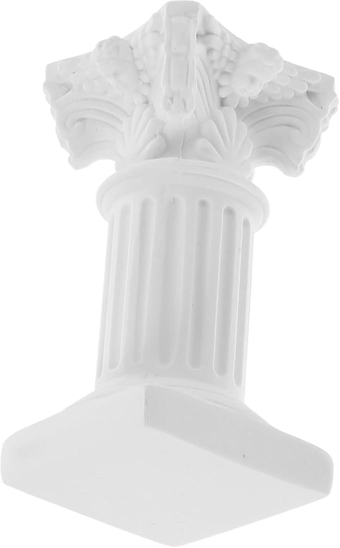 Decoratieve Zuilen - Romeinse Pilaar - Interieur Decoratie - Educatief Element - 6.5cm Hoogte - Wit
