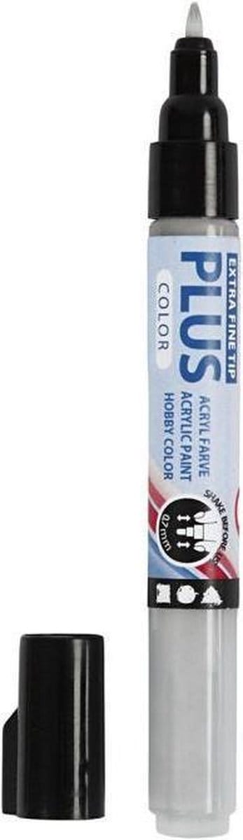 Plus Color Marker, L: 14,5 cm, lijndikte 0,7 mm, rain grey, 5,5 ml, 1 stuk