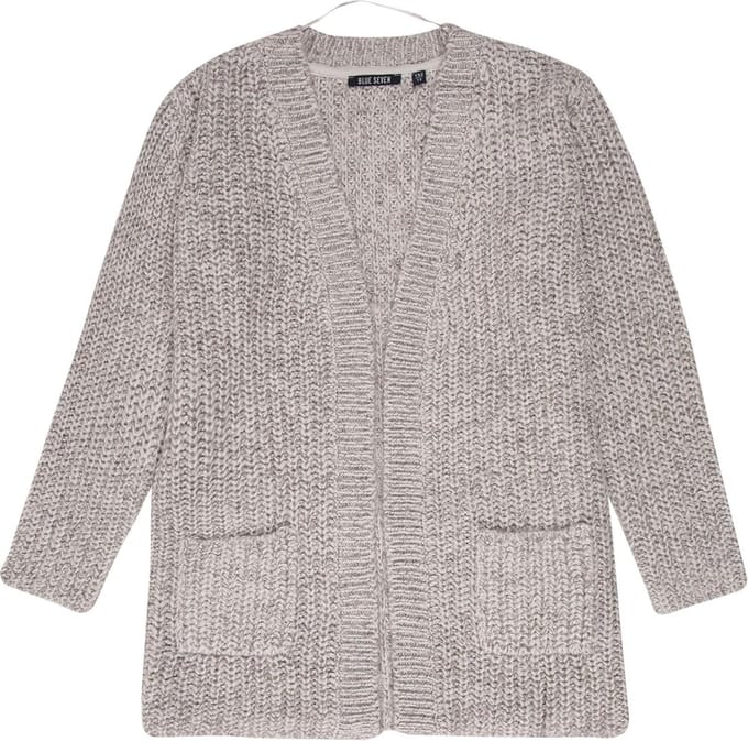 Blue Seven gebreid vest Lichtgrijs-  maat 152
