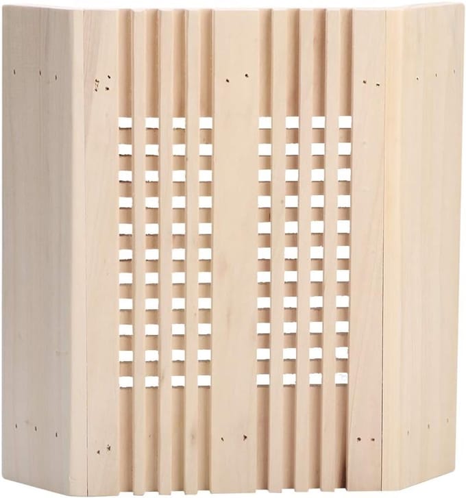 Sauna Lampenkap - Houten Kap - Sfeerverlichting Creëren - Explosieveilig Ontwerp - Vierkant - Houtkleur