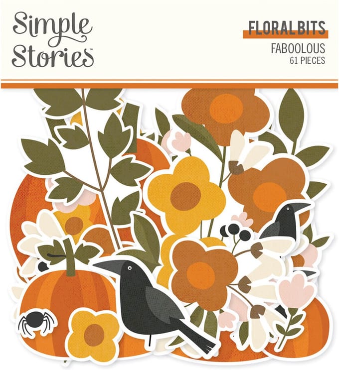 Simple Stories - FaBOOlous Floral Bits & Pieces (20920)