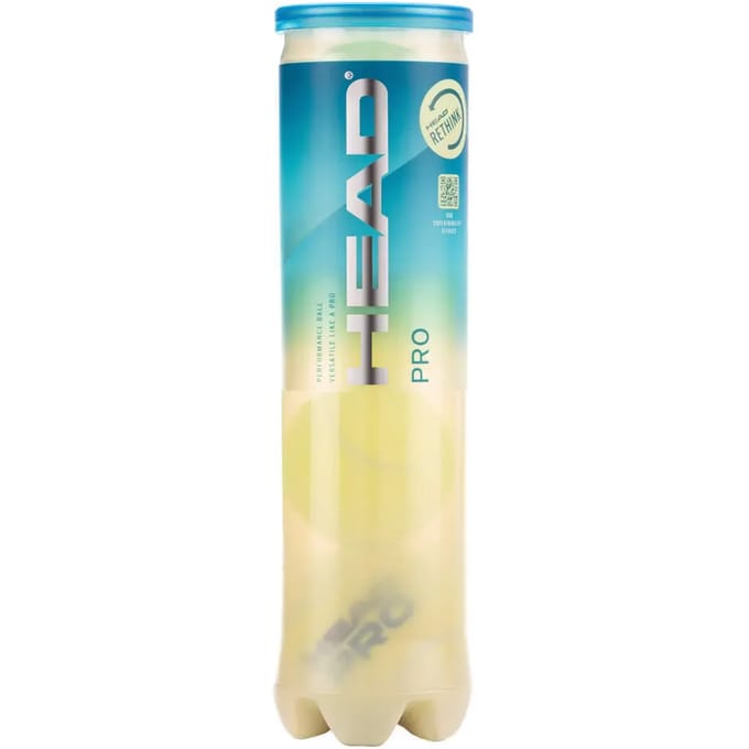 Tube met 4 tennisballen Head Pro