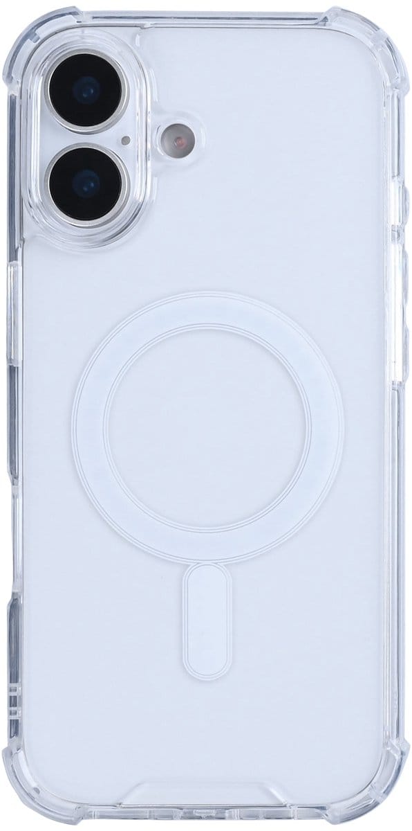 Rixus Anti-Burst Case With MagSafe For Apple iPhone 17 Transparent