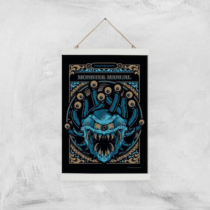 Dungeons & Dragons Monster Manual Giclee Art Print - A3 - White Hanger
