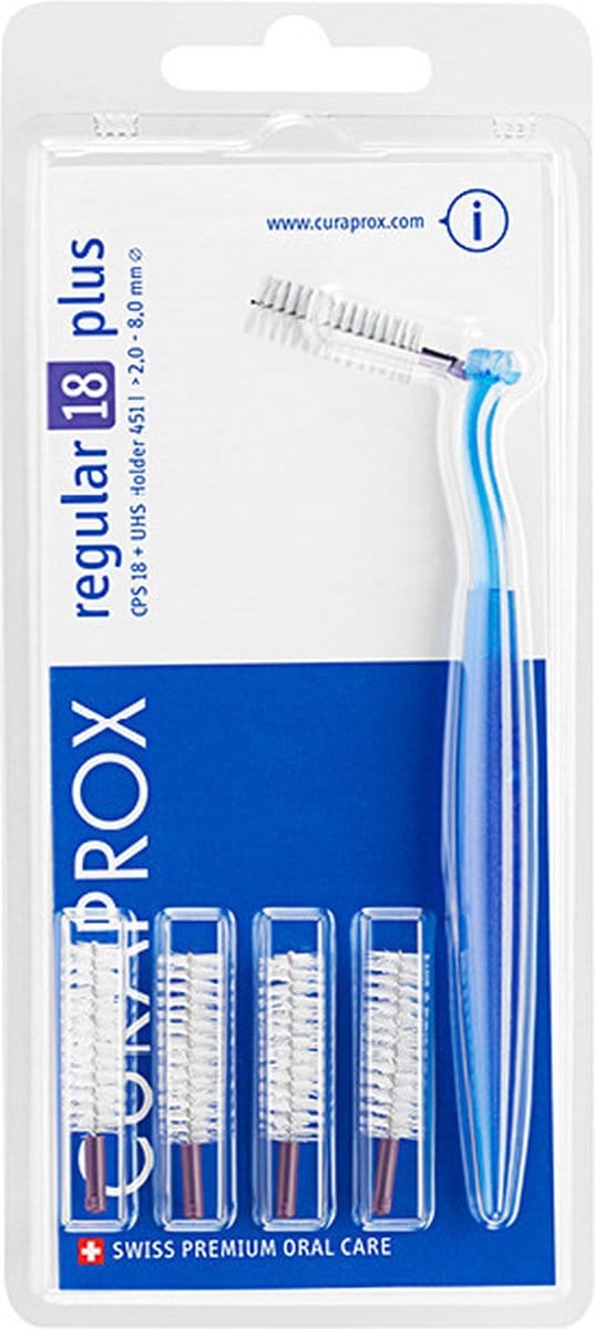 Curaprox ragers met houder CPS 18 regular plus