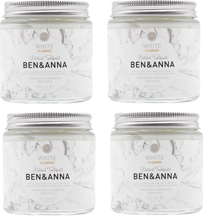BEN&ANNA - whitening tandenpasta met fluoride - 4 pak