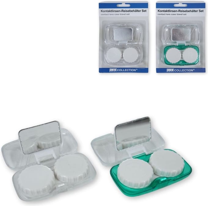 JES Collection reisetui contactlenzen 7 cm 2 assorti