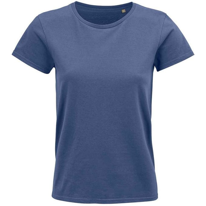 SOLS Dames/Dames Kruisvaarder T-Shirt (Denim)