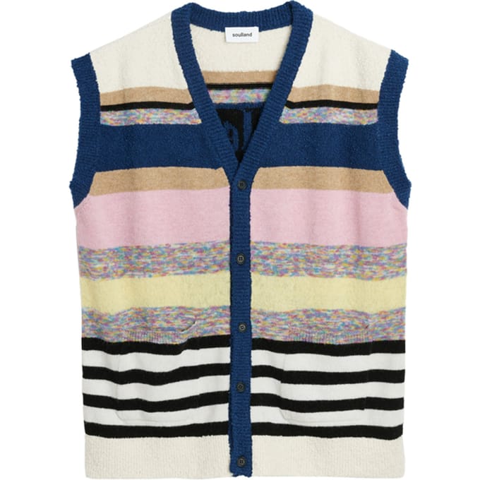Soulland Alert And Fresh Vest Multi Light Taglia: XS/S | Cardigan Outlet | Unisex