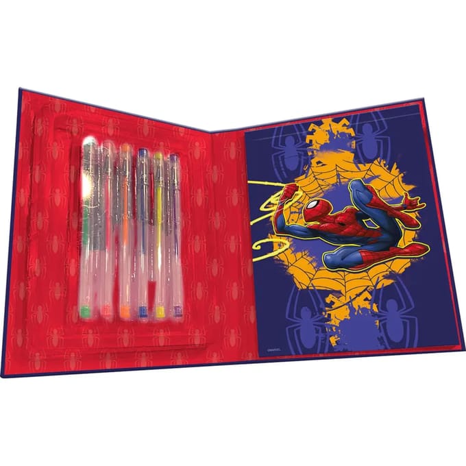 Spider-man Pennen set - Kleur set Spiderman - Gel Pennen - Kleurboekje