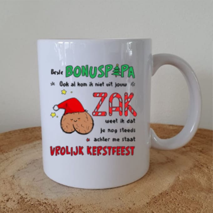 Bonuspapa Kerst - Beker - Feestdagen - Bonusvader