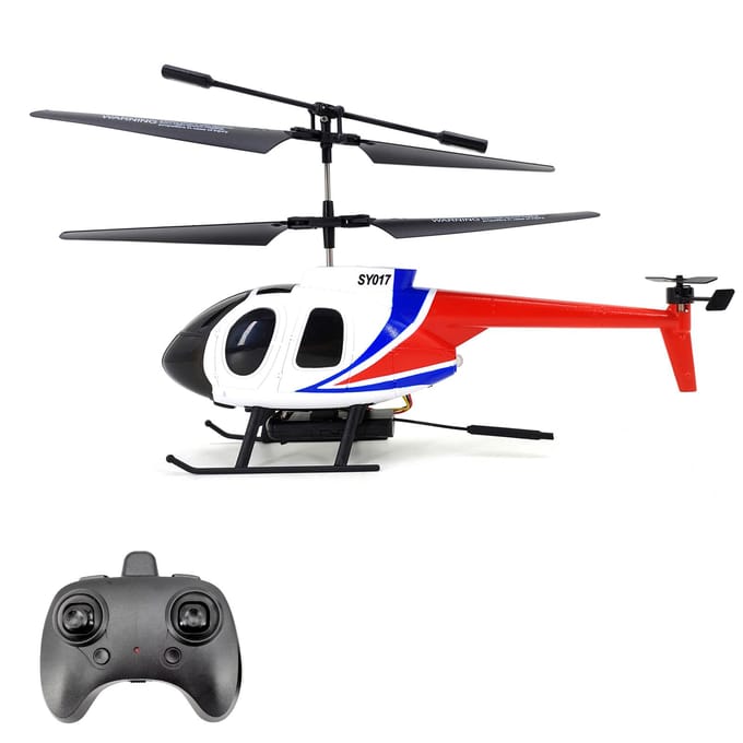 Hélicoptère télécommandé, caméra 480P, 2.4GHz, Drone télécommandé, stabilisation Gyroscope, une touche no camera-1 battery blanc