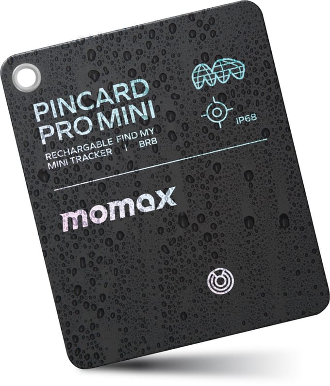 Momax - PinCard Pro Mini - Rechargeable Find My Tracker
