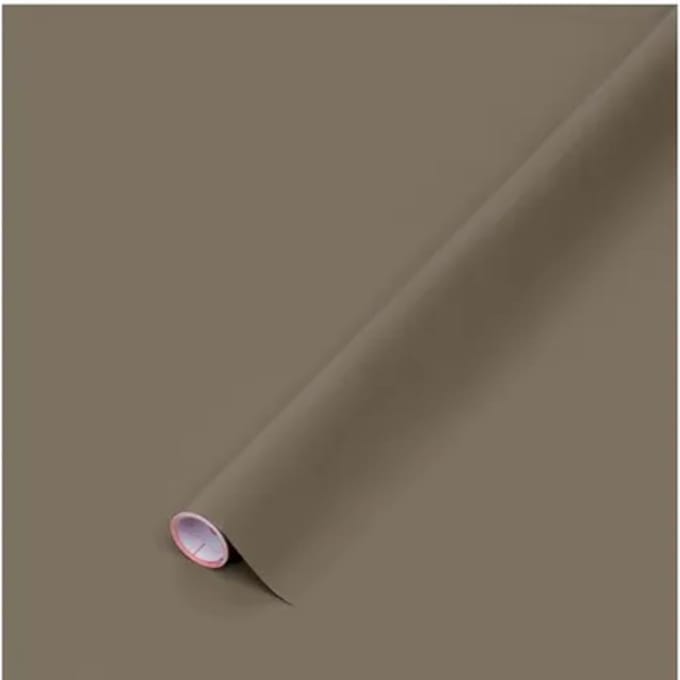 Zelfklevende Decoratiefolie Mat - Taupe - 67,5cm X 2m