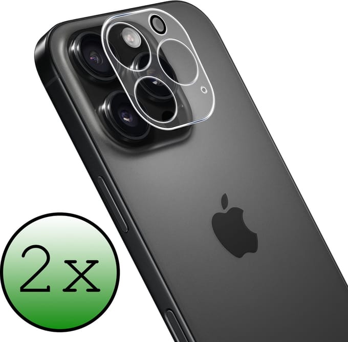 Camera Lens Protector - 2 Stuks Geschikt voor Apple iPhone 16 Pro - Camera Screenprotector Beschermglas - Gehard Glas - Tempered Glass - Screen Protector