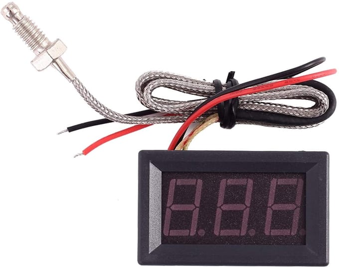 Dailygoods- Thermometer Hoge Temperatuur - K-Type Sensor - LED Display - Meetbereik - Temperatuurcompensatie - Nauwkeurigheid 0.1°C - Temperatuurmeter