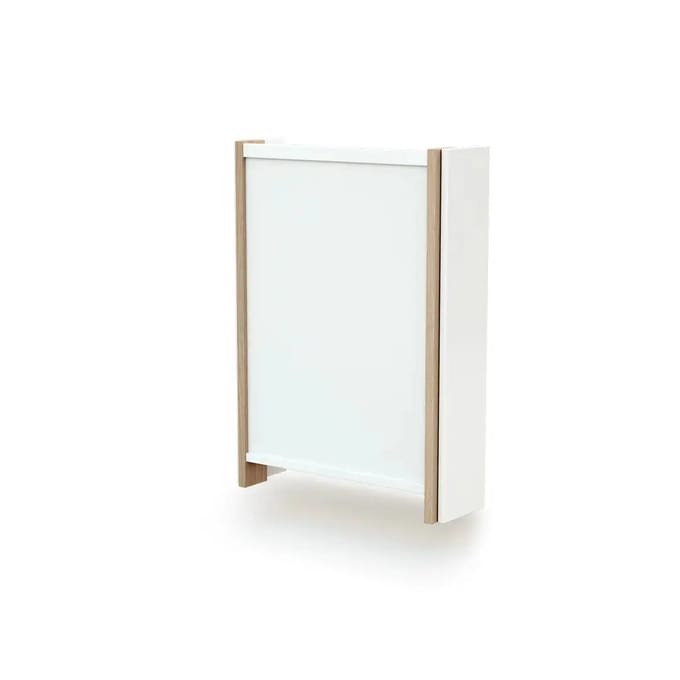 AT4 - Inklapbare luiertafel aan de muur EAZY in hout Wit en Beuken