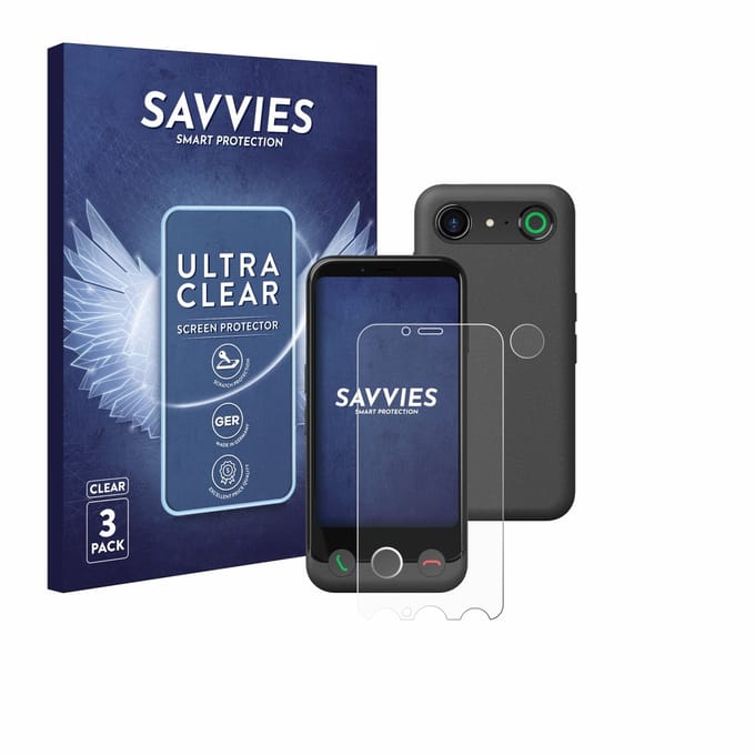 Savvies - Screenprotector voor Doro Aurora A10 (Voor+Camera) - Folie Beschermfolie transparant 6 Stuks