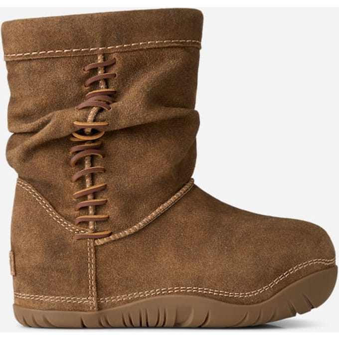 UGG® Classic Bucked Boot in Brown, Size 4, Leather