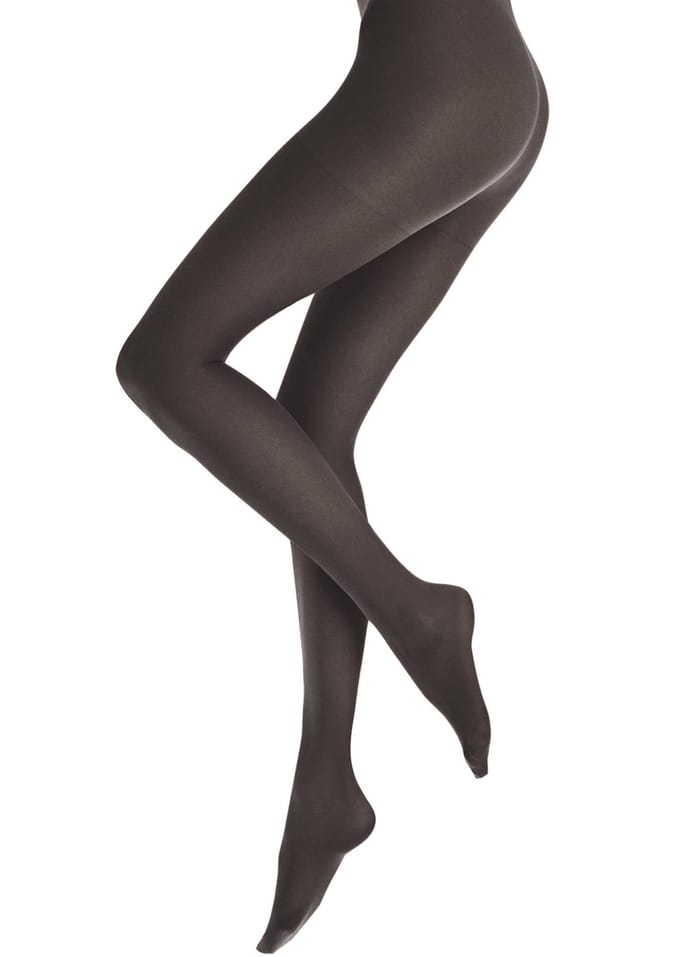 Set van 5 panty's 30 den - antraciet - Gr. 52/54 van Goldner Fashion