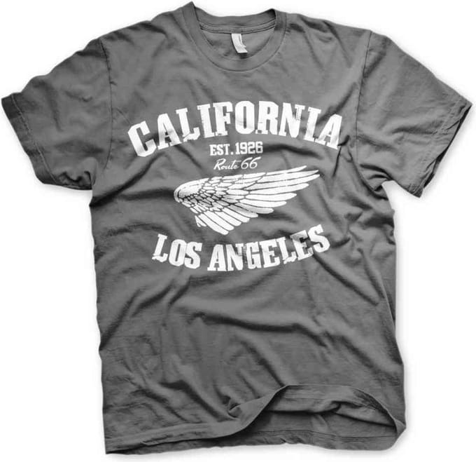 Route 66 Heren Tshirt -XL- California Grijs