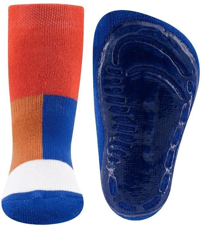 Antislipsok Kleurvakken Oranje/Blauw/Wit-19/20