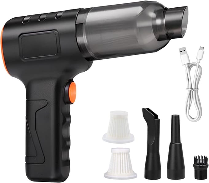 Kruimeldief draadloos - Handstofzuiger - Autostofzuiger - Accessoireset