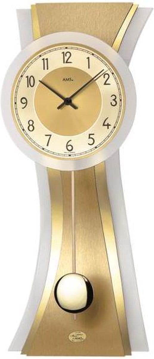 AMS 7267 - Klok - Glas - 23x63 cm - Beige