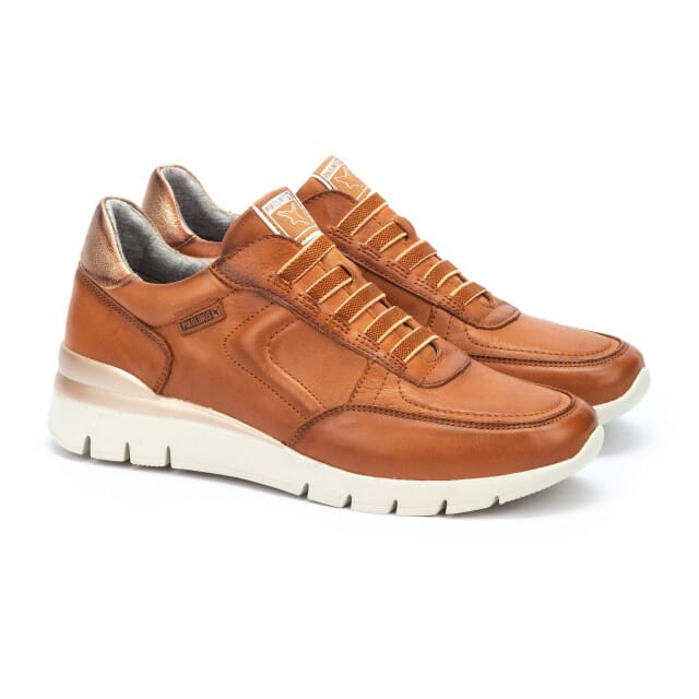 Pikolinos Cantabria bruin leren pantoffels