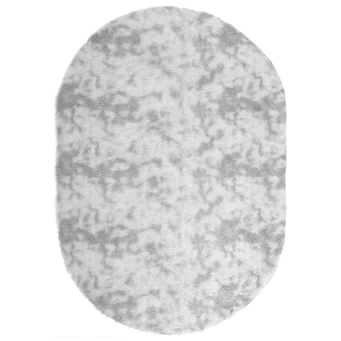 vidaXL - Hoogpolig - vloerkleed - NAVARRA - 300x200 - cm - polyester - zilvergrijs