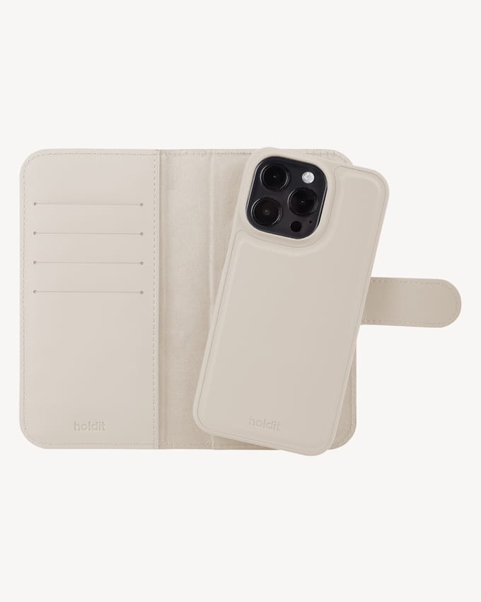 Holdit Wallet Case Magnet Plus geschikt voor Apple iPhone 12 (Pro) - Beige