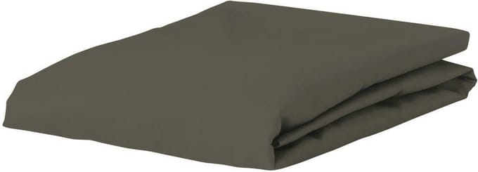 ESSENZA Satin Hoeslaken Taupe - 80x200 cm