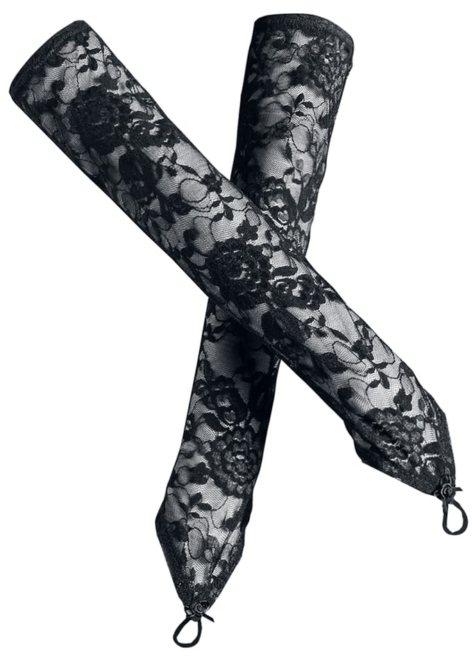 Sinister Gothic - Gothic Armwarmers - Gothic Arm Warmers - voor Vrouwen - zwart