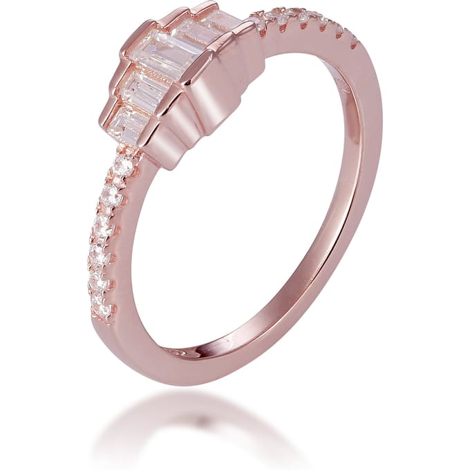 Orphelia Dames 925 Sterling Zilveren Ring - Roze ZR-7443