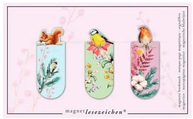 Magnetische Boekenlegger Bird Romance - Boekenlegger