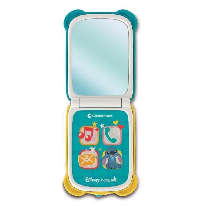 Clementoni - Flip Phone voor Kinderen - Stitch - Interactief Speelgoed - Vanaf 9 maanden