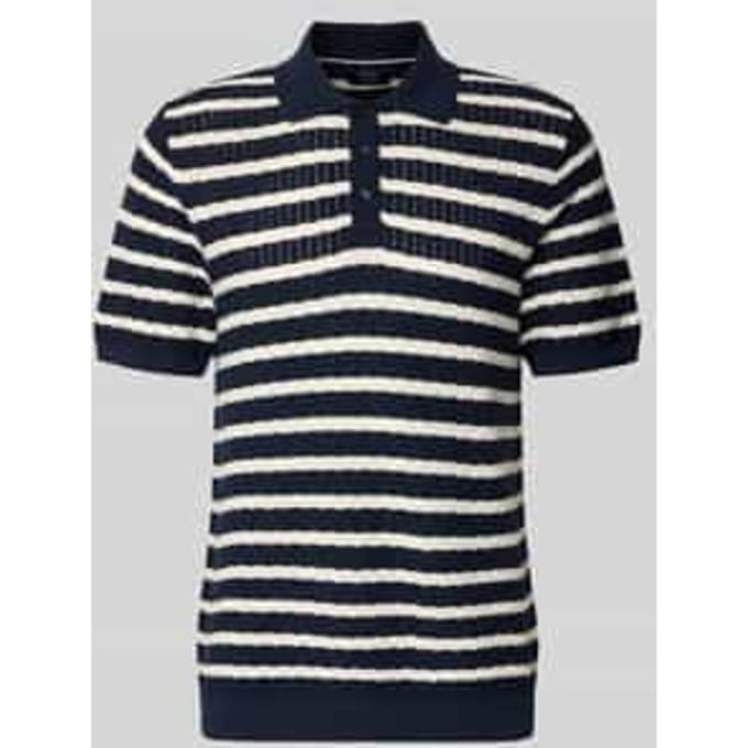 Poloshirt met polokraag en korte knoopsluiting