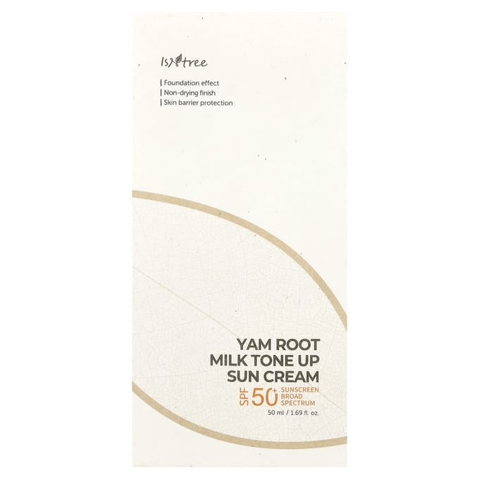ISNtree, Yam Milk Tone-Up Sun Cream, SPF 50+, 50 ml (1.69 fl oz)