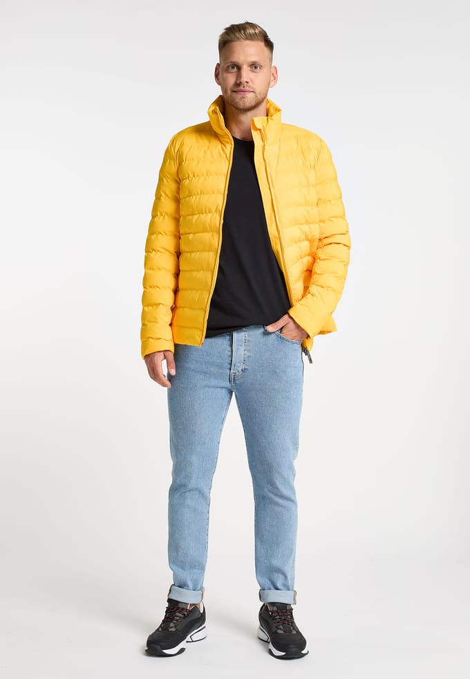 Mo Gewatteerd winterjack Heren geel