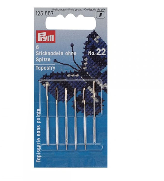 Borduurnaalden zon. punt staal No. 22 0,90x40mm 6 st.