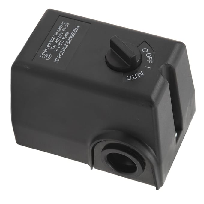 Luchtcompressor Drukschakelaar 12kg Heavy Duty Enkele Poort Pomp Drukregelschakelaar 0.9?1,2 MPa