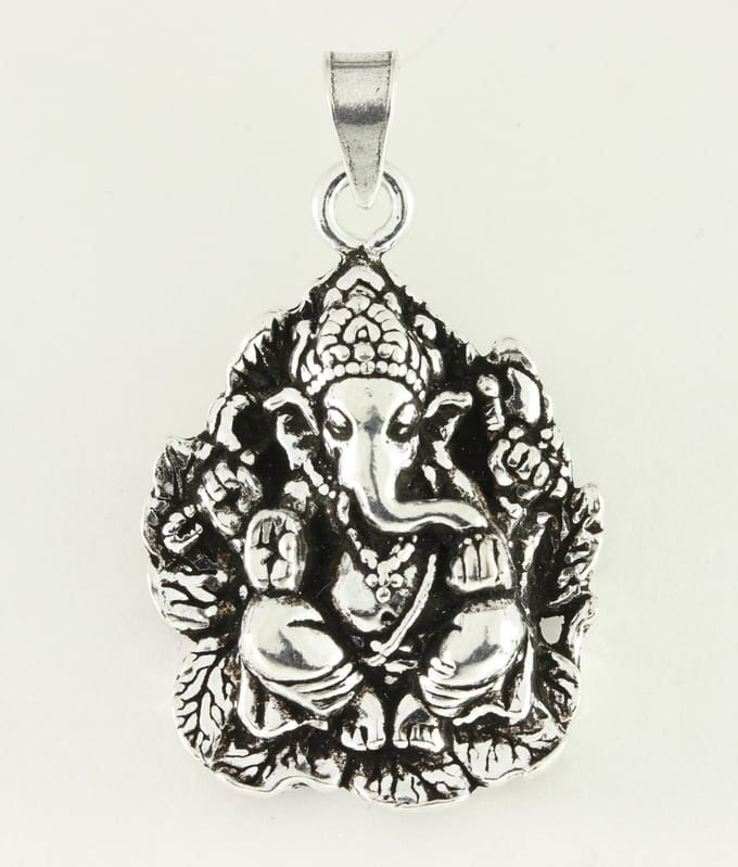 Zilveren Ganesha hanger
