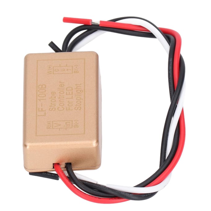 LED Knipperrelais Knipper Stroboscoop Controller Regelmodule voor Auto Motorfiets Jacht beige